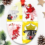 Coat Of Arms Of Mecklenburg Western Pomerania Oval Ornament (Two Sides)