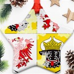 Coat Of Arms Of Mecklenburg Western Pomerania Star Ornament (Two Sides)