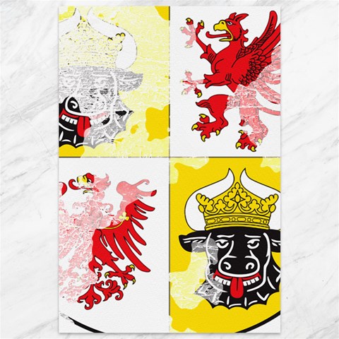 Coat Of Arms Of Mecklenburg Western Pomerania Canvas 12  x 18  from ArtsNow.com 11.88 x17.36  Canvas - 1