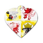 Coat Of Arms Of Mecklenburg Western Pomerania Dog Tag Heart (Two Sides)