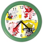 Coat Of Arms Of Mecklenburg Western Pomerania Color Wall Clock