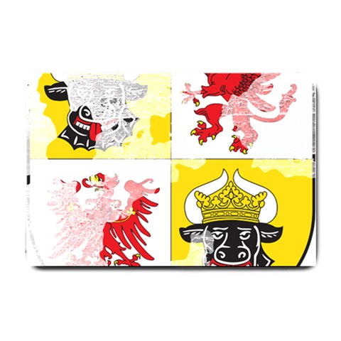 Coat Of Arms Of Mecklenburg Western Pomerania Small Doormat from ArtsNow.com 24 x16  Door Mat