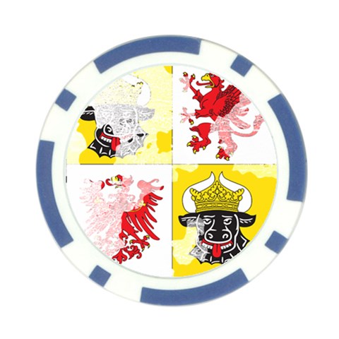Coat Of Arms Of Mecklenburg Western Pomerania Poker Chip Card Guard (10 pack) from ArtsNow.com Front