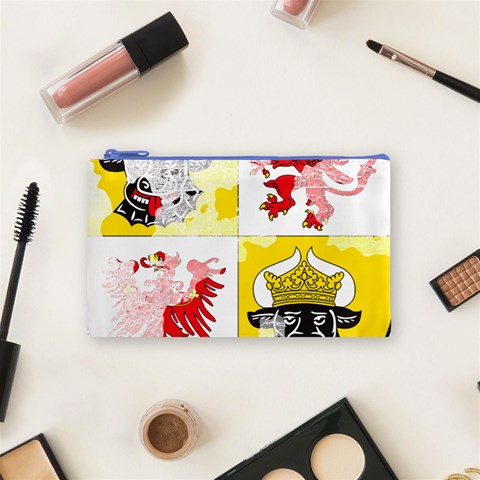 Coat Of Arms Of Mecklenburg Western Pomerania Cosmetic Bag (Small) from ArtsNow.com Front
