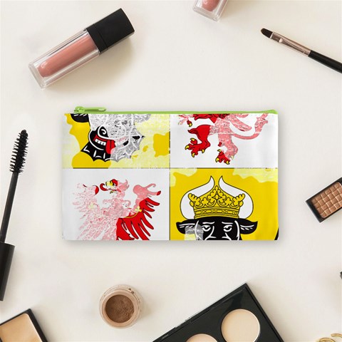 Coat Of Arms Of Mecklenburg Western Pomerania Cosmetic Bag (Small) from ArtsNow.com Front