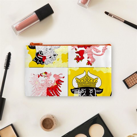 Coat Of Arms Of Mecklenburg Western Pomerania Cosmetic Bag (Small) from ArtsNow.com Front