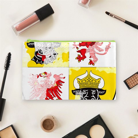 Coat Of Arms Of Mecklenburg Western Pomerania Cosmetic Bag (Medium) from ArtsNow.com Front