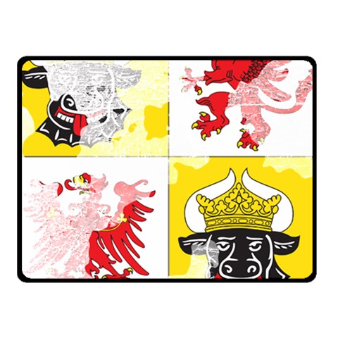 Coat Of Arms Of Mecklenburg Western Pomerania Fleece Blanket (Small) from ArtsNow.com 50 x40  Blanket Front