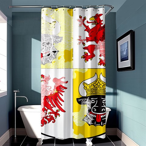 Coat Of Arms Of Mecklenburg Western Pomerania Shower Curtain 36  x 72  (Stall) from ArtsNow.com Curtain(36 X72 ) - 33.26 x66.24  Curtain(36 X72 )