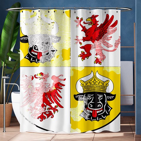 Coat Of Arms Of Mecklenburg Western Pomerania Shower Curtain 60  x 72  (Medium) from ArtsNow.com 60 x72  Curtain