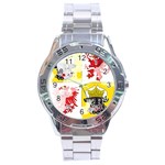 Coat Of Arms Of Mecklenburg Western Pomerania Stainless Steel Analogue Watch
