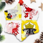 Coat Of Arms Of Mecklenburg Western Pomerania Snowflake Ornament (Two Sides)
