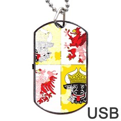Coat Of Arms Of Mecklenburg Western Pomerania Dog Tag USB Flash (Two Sides) from ArtsNow.com Back