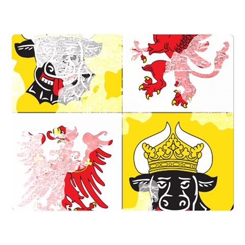 Coat Of Arms Of Mecklenburg Western Pomerania Double Sided Flano Blanket (Large) from ArtsNow.com Blanket Back
