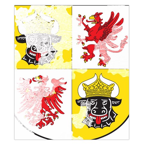 Coat Of Arms Of Mecklenburg Western Pomerania Duvet Cover Double Side (California King Size) from ArtsNow.com Front
