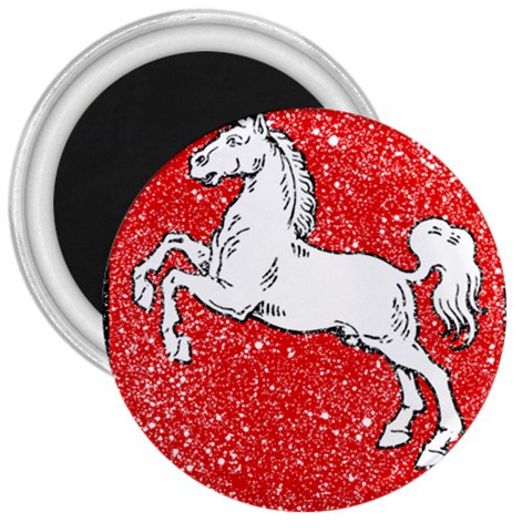 Coat Of Arms Of Lower Saxony 3  Magnet from ArtsNow.com Front