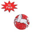 Coat Of Arms Of Lower Saxony 1  Mini Magnet (10 pack) 