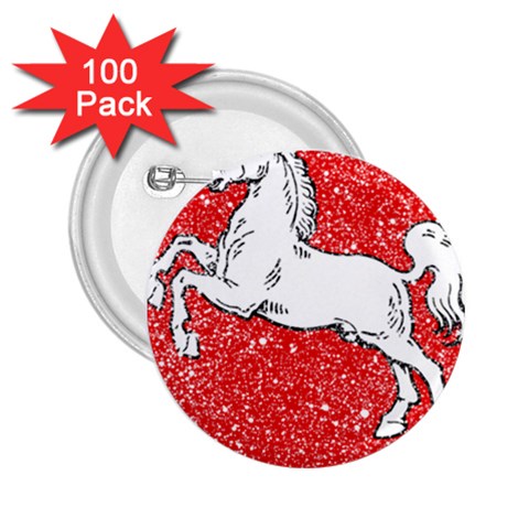 Coat Of Arms Of Lower Saxony 2.25  Button (100 pack) from ArtsNow.com Front