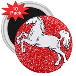 Coat Of Arms Of Lower Saxony 3  Magnet (10 pack)