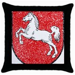 Coat Of Arms Of Lower Saxony Throw Pillow Case (Black)