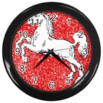 Coat Of Arms Of Lower Saxony Wall Clock (Black)