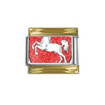 Coat Of Arms Of Lower Saxony Gold Trim Italian Charm (9mm)