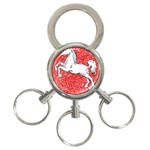 Coat Of Arms Of Lower Saxony 3-Ring Key Chain