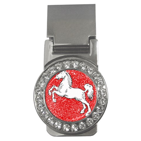 Coat Of Arms Of Lower Saxony Money Clip (CZ) from ArtsNow.com Front