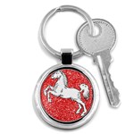Coat Of Arms Of Lower Saxony Key Chain (Round)