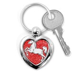 Coat Of Arms Of Lower Saxony Key Chain (Heart)
