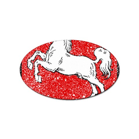 Coat Of Arms Of Lower Saxony Sticker (Oval) from ArtsNow.com Front