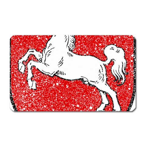 Coat Of Arms Of Lower Saxony Magnet (Rectangular) from ArtsNow.com Front