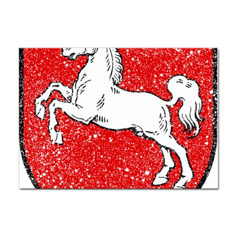 Coat Of Arms Of Lower Saxony Sticker A4 (10 pack) from ArtsNow.com Front