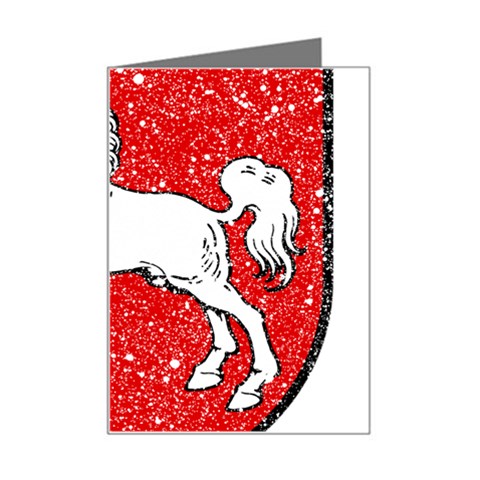 Coat Of Arms Of Lower Saxony Mini Greeting Card from ArtsNow.com Left
