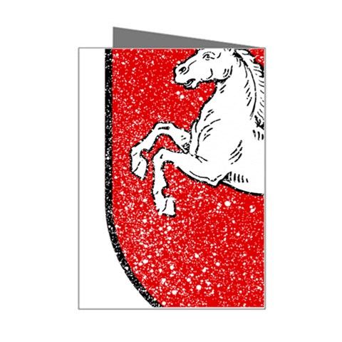 Coat Of Arms Of Lower Saxony Mini Greeting Card from ArtsNow.com Right