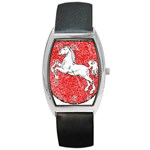 Coat Of Arms Of Lower Saxony Barrel Style Metal Watch
