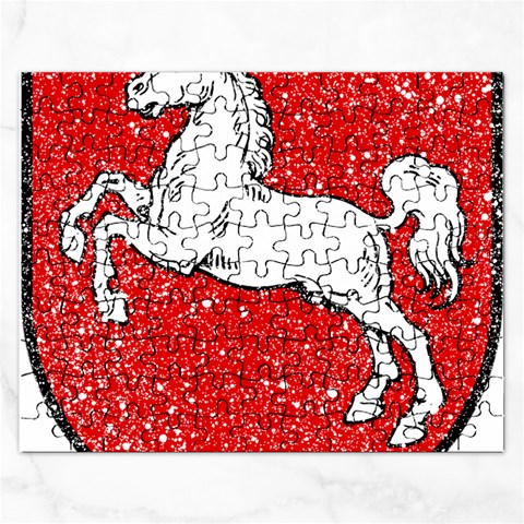 Coat Of Arms Of Lower Saxony Jigsaw Puzzle (Rectangular) from ArtsNow.com Front