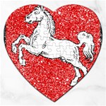 Coat Of Arms Of Lower Saxony Jigsaw Puzzle (Heart)