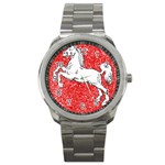 Coat Of Arms Of Lower Saxony Sport Metal Watch