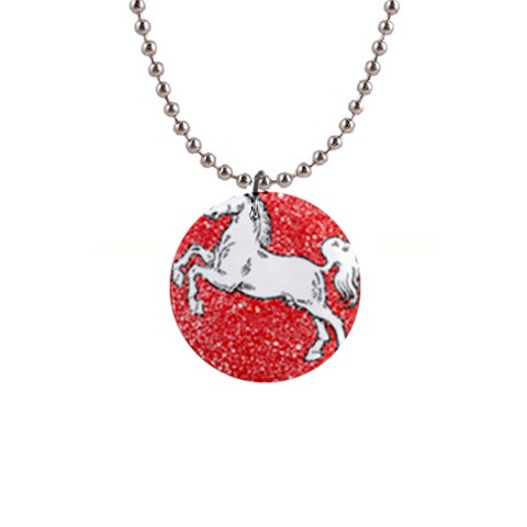 Coat Of Arms Of Lower Saxony 1  Button Necklace from ArtsNow.com Front