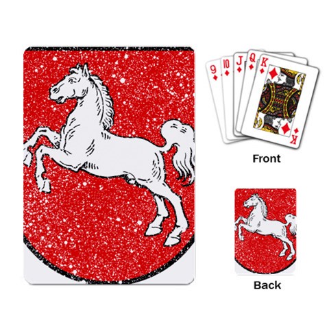 Coat Of Arms Of Lower Saxony Playing Cards Single Design (Rectangle) from ArtsNow.com Back