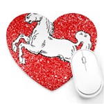 Coat Of Arms Of Lower Saxony Heart Mousepad