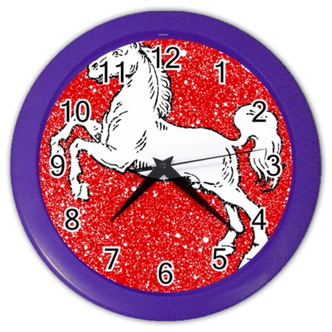 Coat Of Arms Of Lower Saxony Color Wall Clock from ArtsNow.com Front