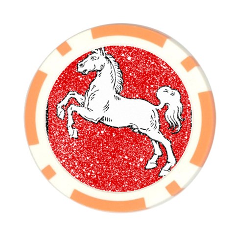 Coat Of Arms Of Lower Saxony Poker Chip Card Guard from ArtsNow.com Front