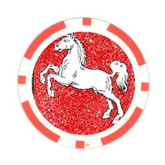 Coat Of Arms Of Lower Saxony Poker Chip Card Guard from ArtsNow.com Back