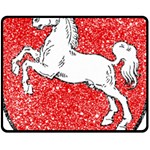 Coat Of Arms Of Lower Saxony Fleece Blanket (Medium)