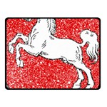 Coat Of Arms Of Lower Saxony Fleece Blanket (Small)