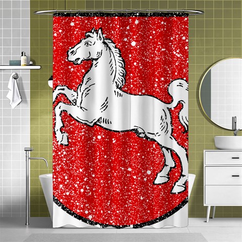 Coat Of Arms Of Lower Saxony Shower Curtain 48  x 72  (Small) from ArtsNow.com Curtain(48  X 72 ) - 42.18 x64.8  Curtain(48  X 72 )