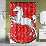 Coat Of Arms Of Lower Saxony Shower Curtain 48  x 72  (Small)