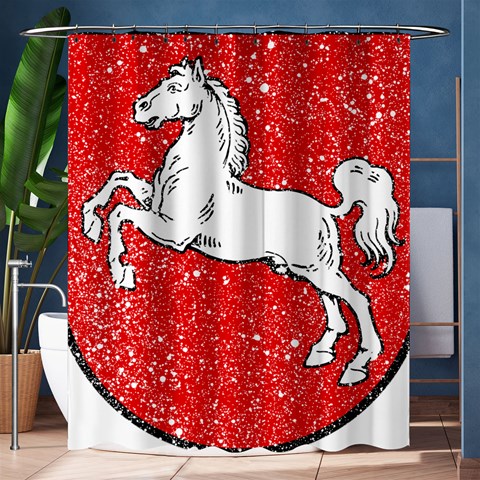 Coat Of Arms Of Lower Saxony Shower Curtain 60  x 72  (Medium) from ArtsNow.com 60 x72  Curtain